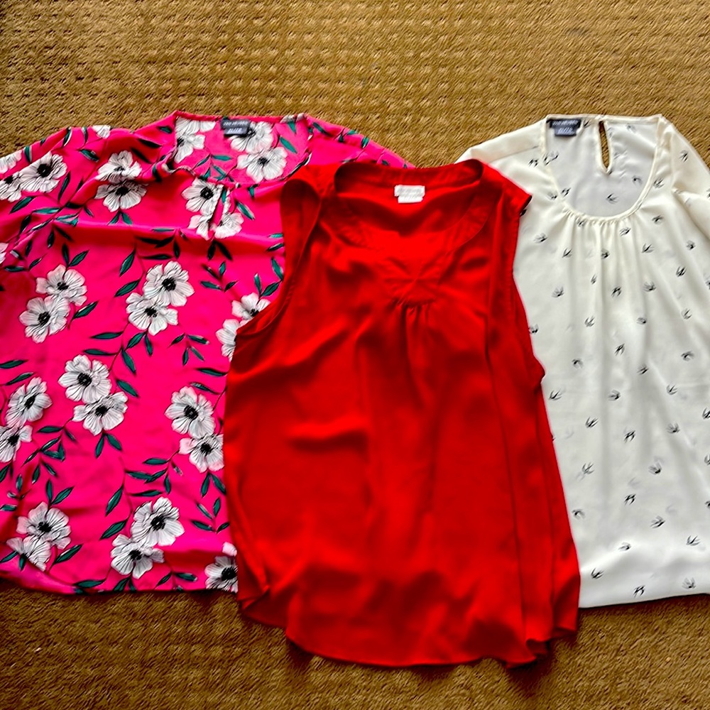 Lot of 3 Van Heusen blouses size X-LARGE